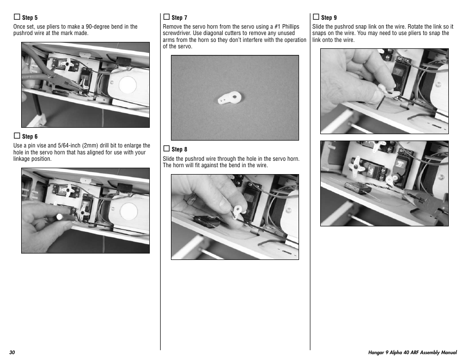 Hangar 9 Alpha 40 ARF Trainer User Manual | Page 30 / 54