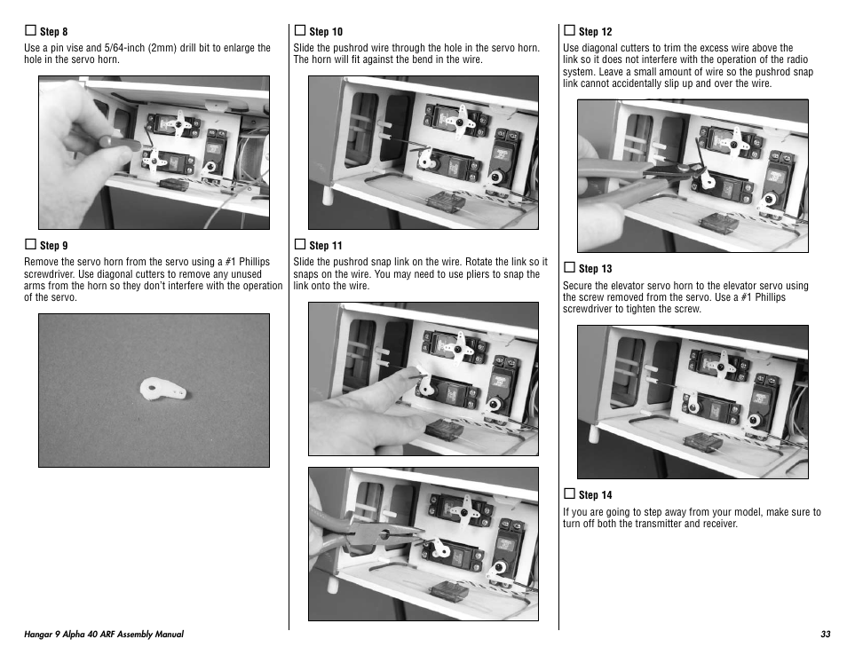 Hangar 9 Alpha 40 ARF Trainer User Manual | Page 33 / 54