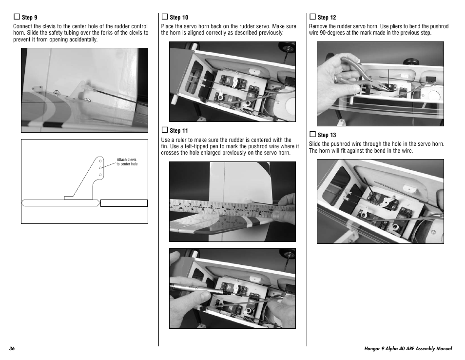 Hangar 9 Alpha 40 ARF Trainer User Manual | Page 36 / 54