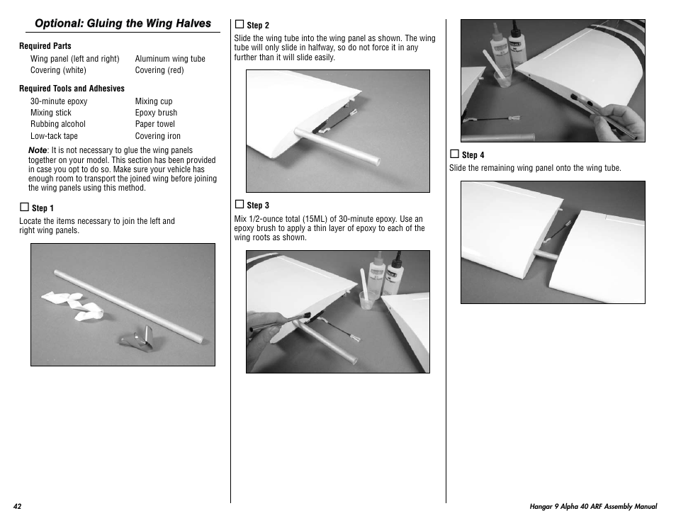 Hangar 9 Alpha 40 ARF Trainer User Manual | Page 42 / 54