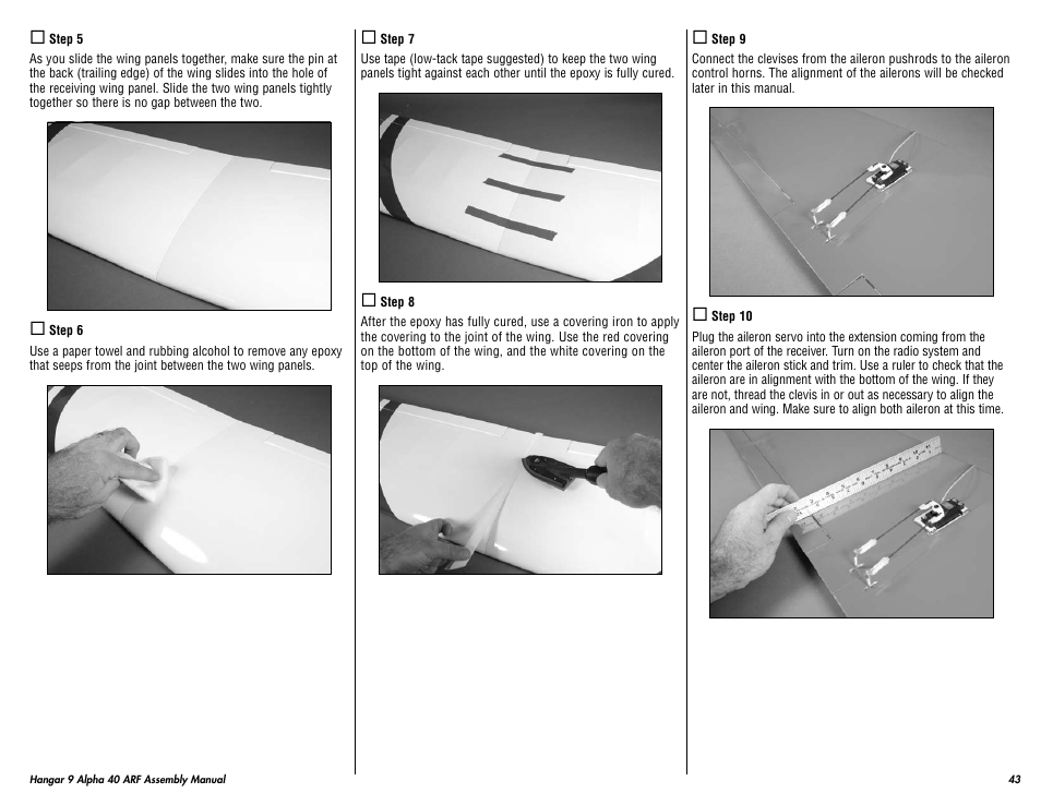 Hangar 9 Alpha 40 ARF Trainer User Manual | Page 43 / 54