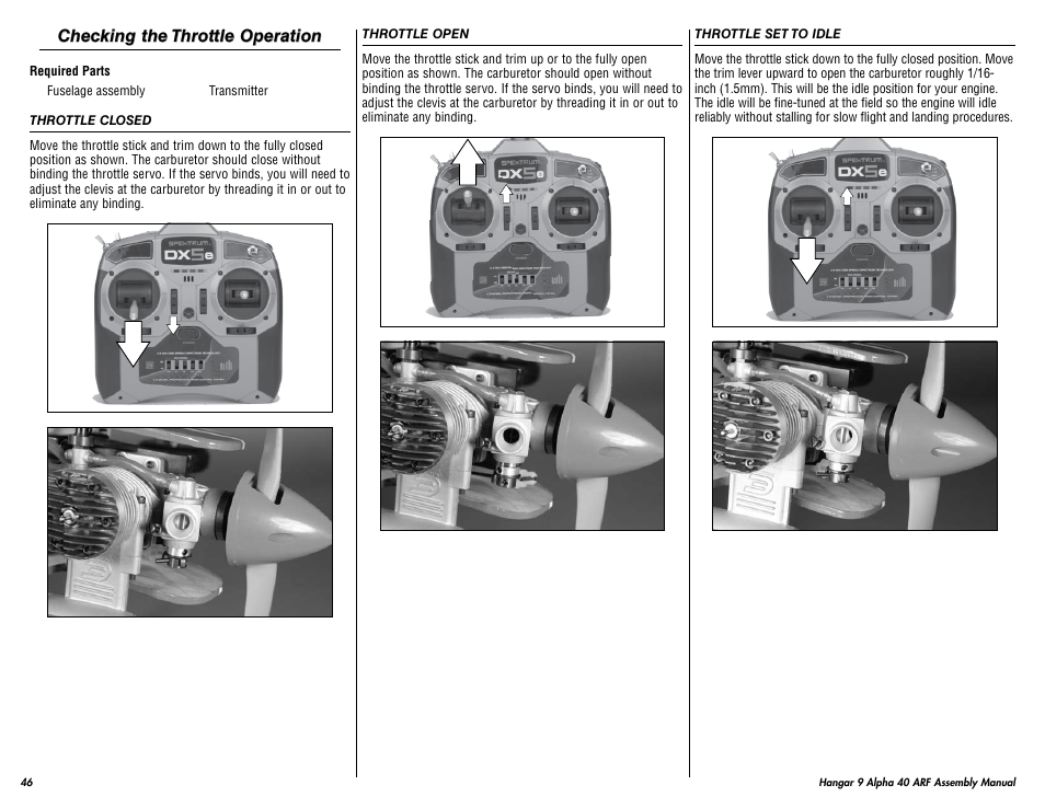 Hangar 9 Alpha 40 ARF Trainer User Manual | Page 46 / 54
