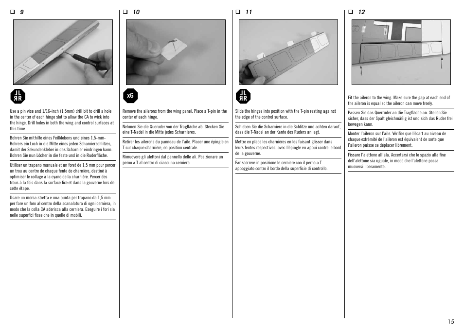 Hangar 9 Messerschmitt Bf 109F-2 60 ARF User Manual | Page 15 / 76