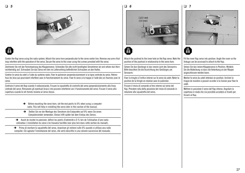 Hangar 9 Messerschmitt Bf 109F-2 60 ARF User Manual | Page 27 / 76