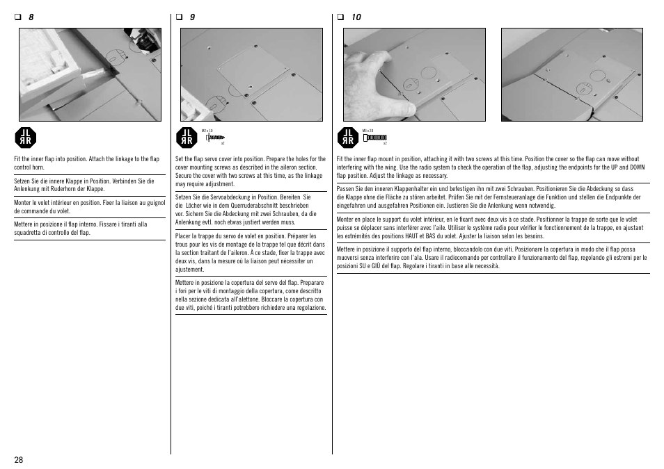 Hangar 9 Messerschmitt Bf 109F-2 60 ARF User Manual | Page 28 / 76