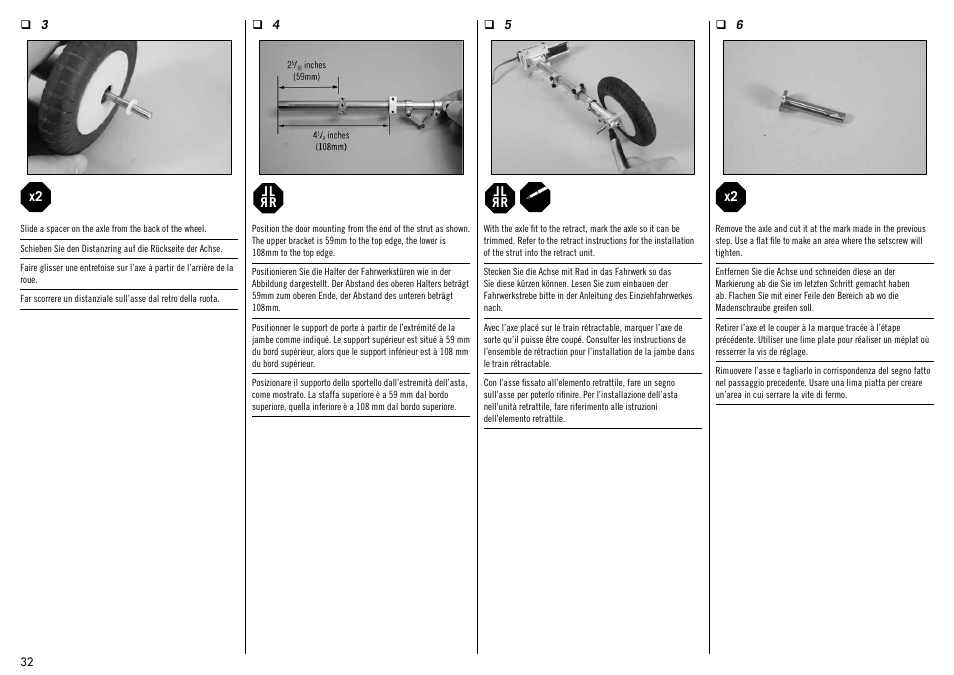 Hangar 9 Messerschmitt Bf 109F-2 60 ARF User Manual | Page 32 / 76
