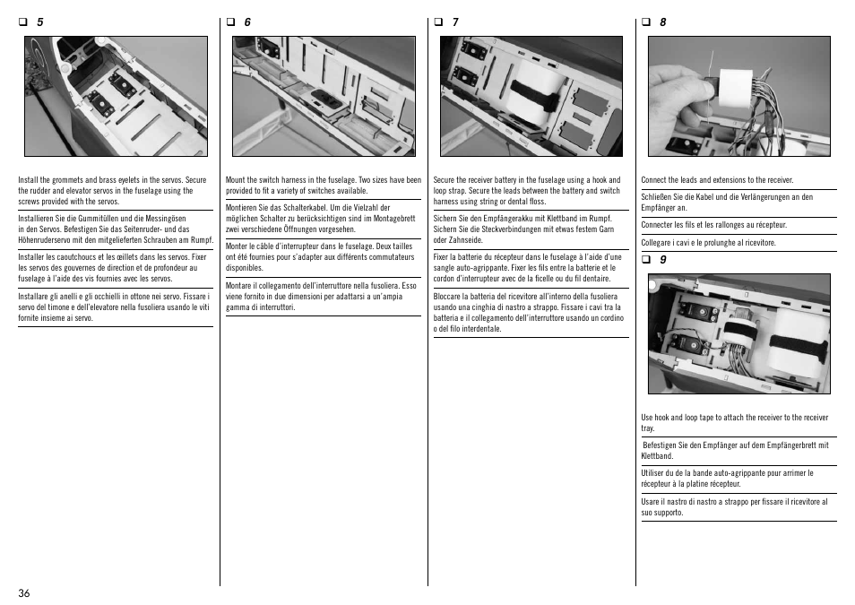 Hangar 9 Messerschmitt Bf 109F-2 60 ARF User Manual | Page 36 / 76