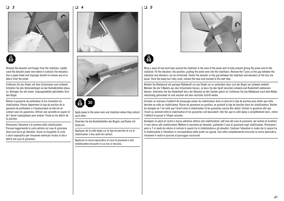 Hangar 9 Messerschmitt Bf 109F-2 60 ARF User Manual | Page 41 / 76