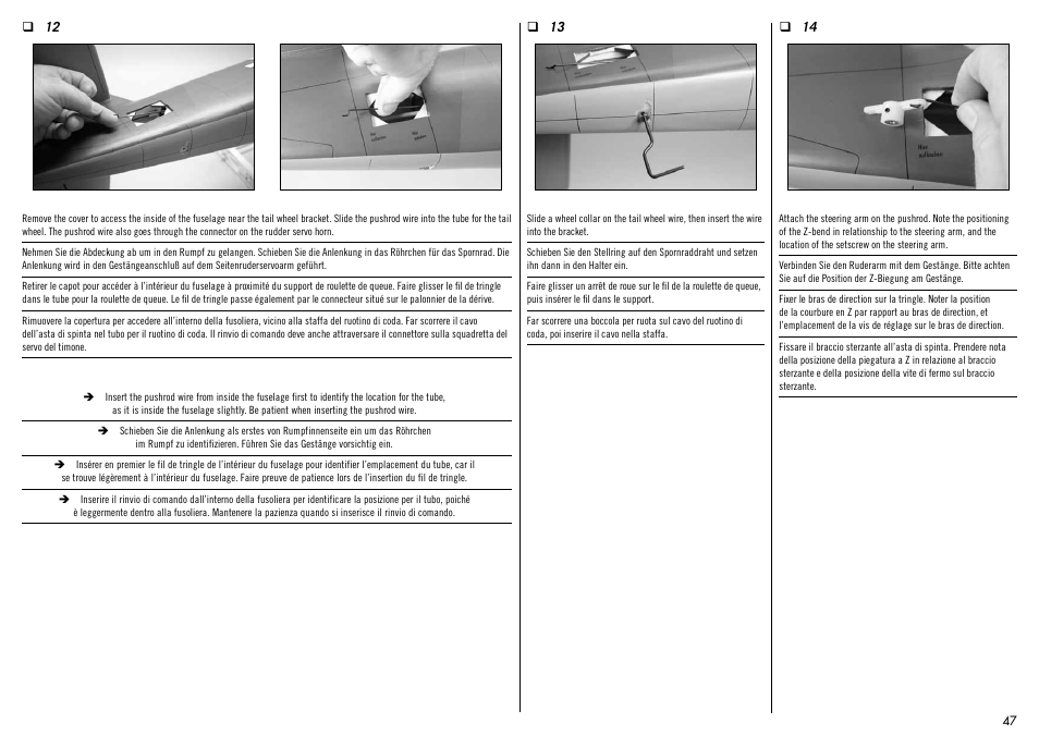 Hangar 9 Messerschmitt Bf 109F-2 60 ARF User Manual | Page 47 / 76