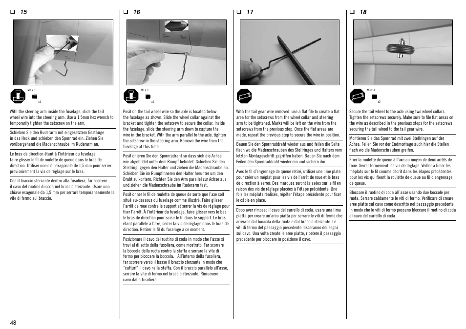 Hangar 9 Messerschmitt Bf 109F-2 60 ARF User Manual | Page 48 / 76