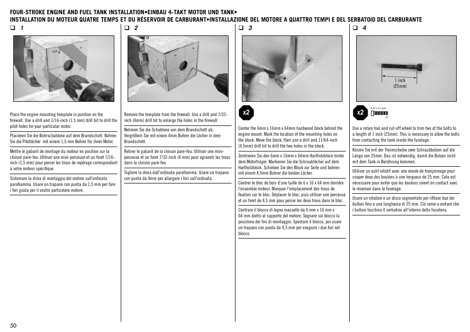 Hangar 9 Messerschmitt Bf 109F-2 60 ARF User Manual | Page 50 / 76