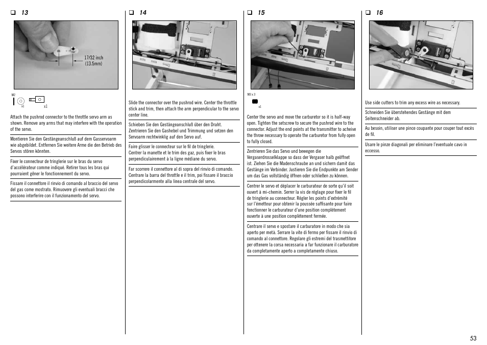Hangar 9 Messerschmitt Bf 109F-2 60 ARF User Manual | Page 53 / 76
