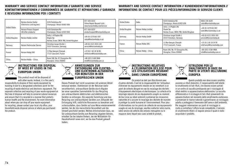 Hangar 9 Messerschmitt Bf 109F-2 60 ARF User Manual | Page 74 / 76