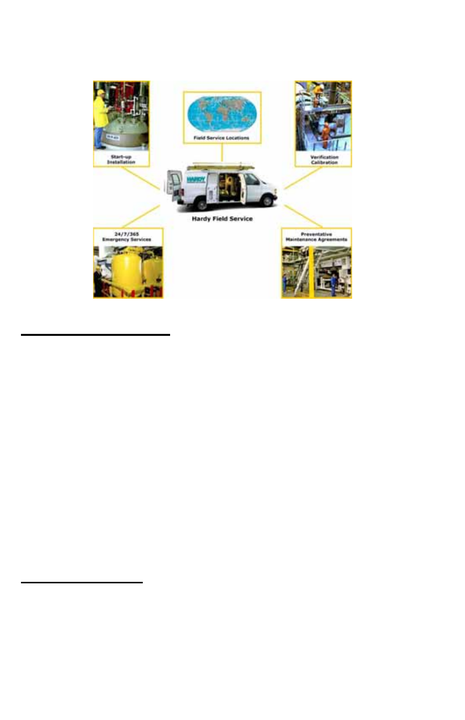 Local field service, Outside the u.s | Hardy HI 1746-WS User Manual | Page 2 / 92