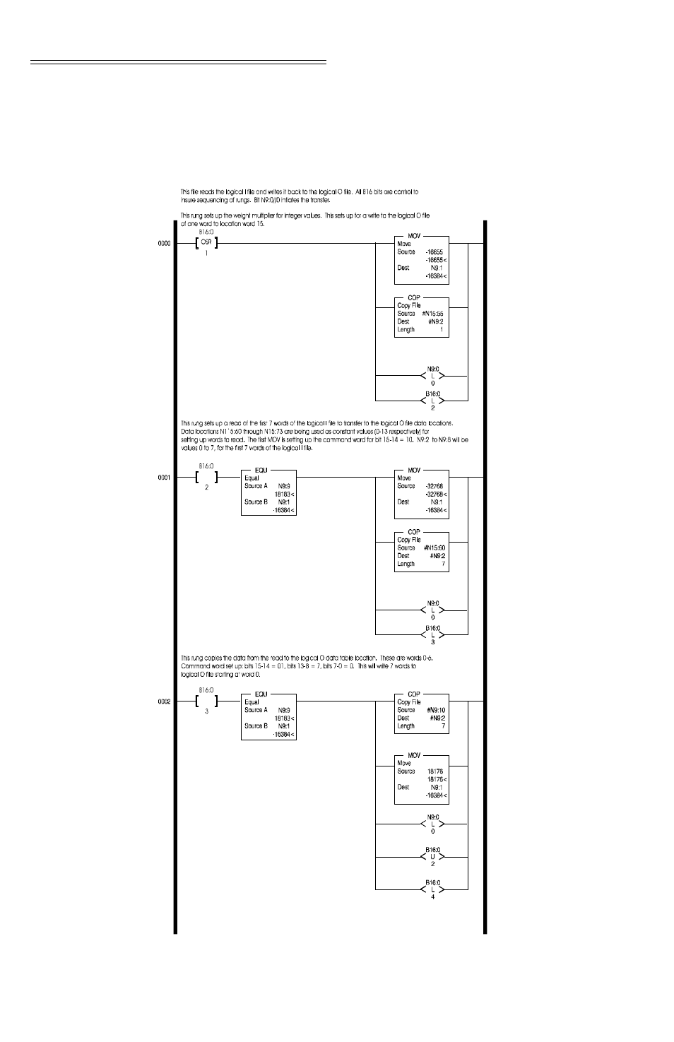 I/o setup ladder logic for remote mode operation | Hardy HI 1746-WS User Manual | Page 46 / 92