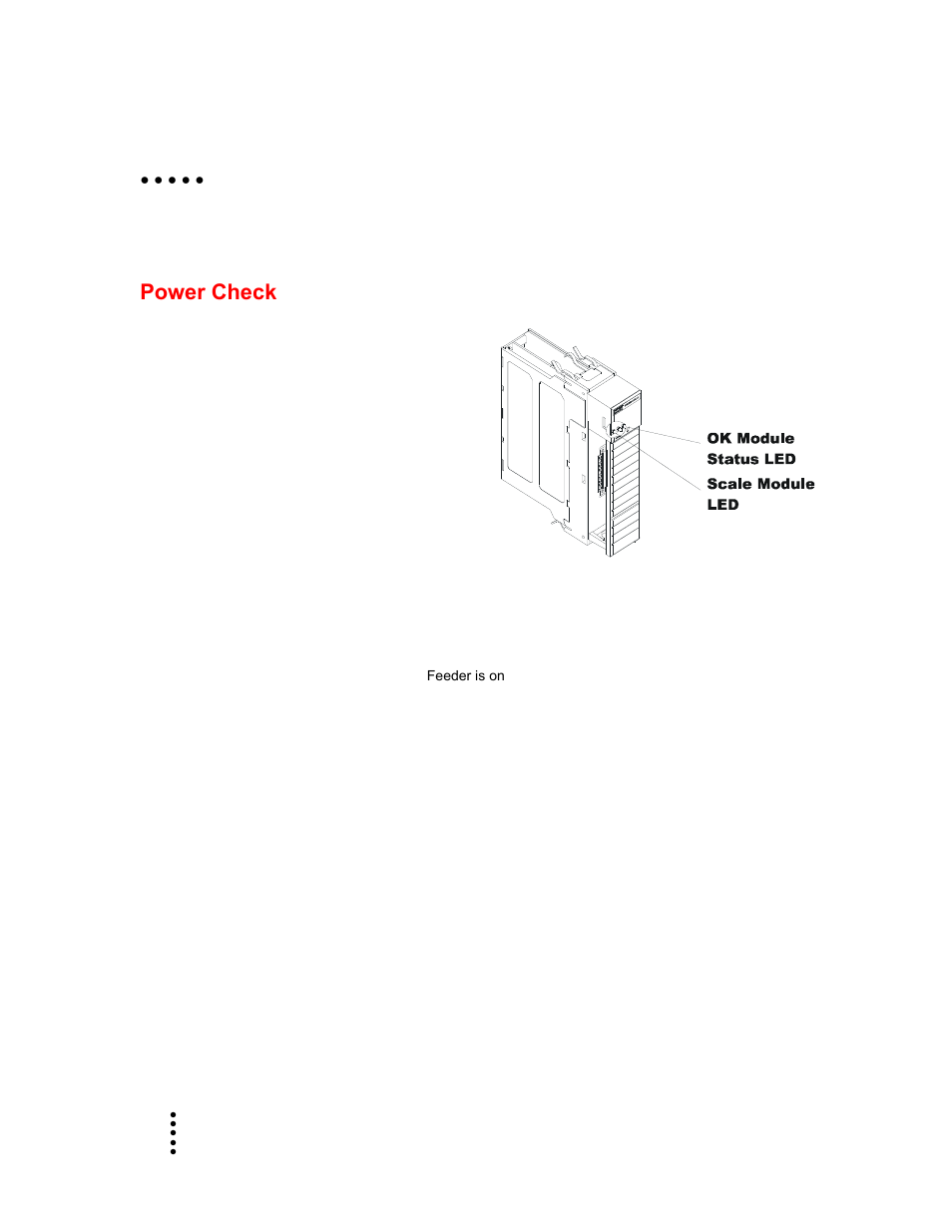 Chapter 4 configuration, Power check, Leds | Scale data leds | Hardy HI 1756-FC User Manual | Page 16 / 56