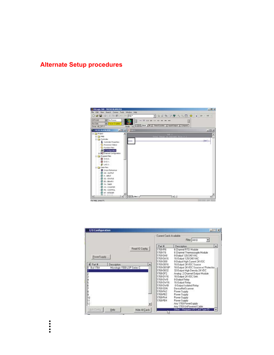 Alternate setup procedures | Hardy HI 1769-FC User Manual | Page 23 / 76