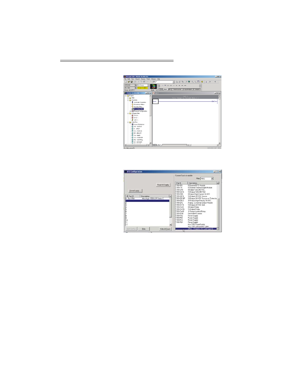 Expanding controller4-6, I/o configuration dialog box4-6 | Hardy HI 1769-2WS User Manual | Page 40 / 82