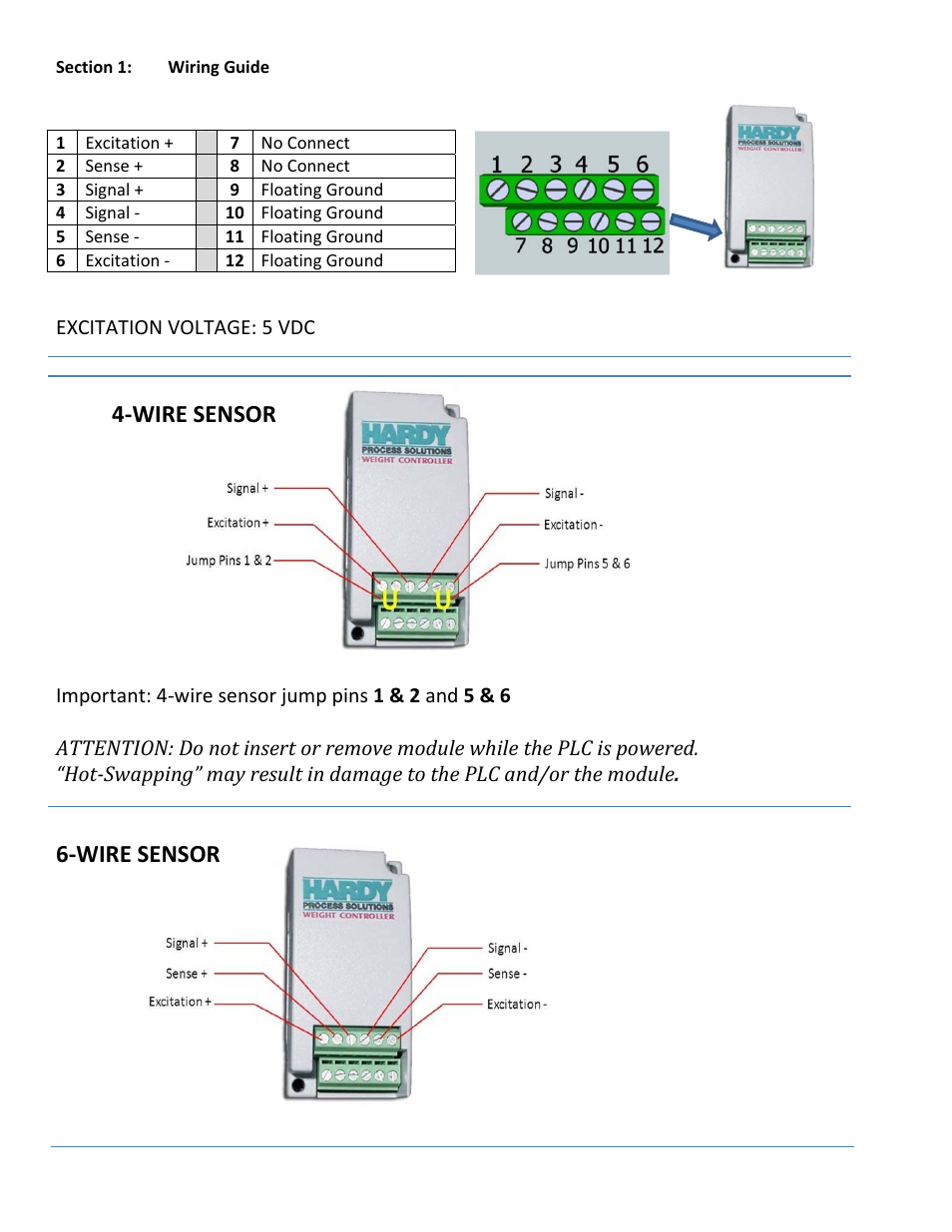 Wire sensor | Hardy Easy 8 User Manual | Page 2 / 19