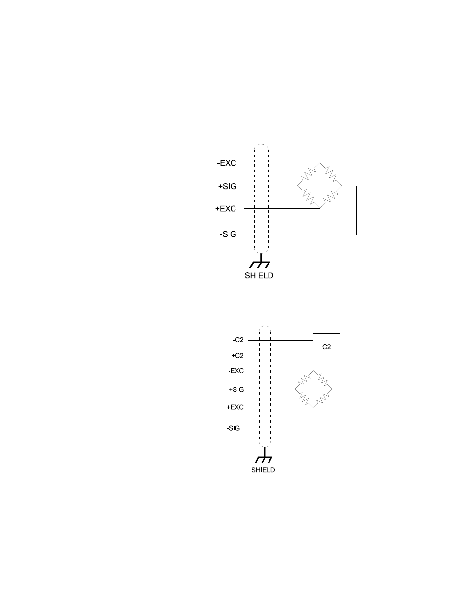 Load cell wiring diagrams, Industry standard load cells, Hardy load sensor with c2 | Load cell wiring diagrams -6 | Hardy HI 1756-2WS User Manual | Page 24 / 88