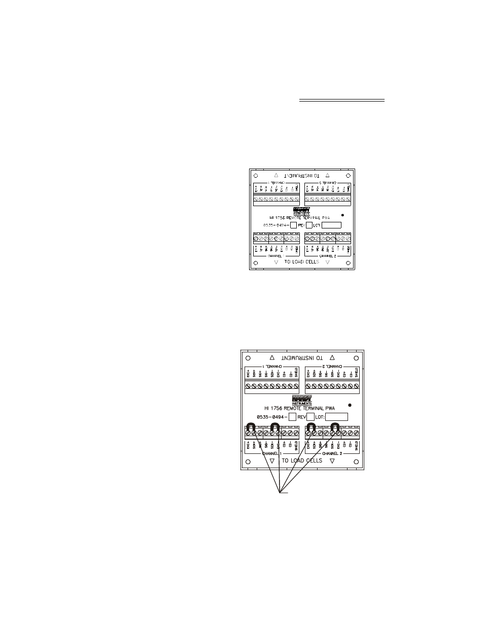 Hi 1756 remote terminal assembly (hi 1756-xx-rt), Jumpers | Hardy HI 1756-2WS User Manual | Page 25 / 88