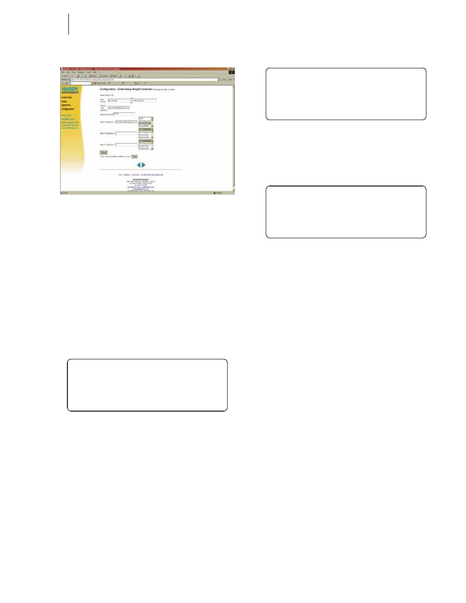 Entering the mail server name from the front panel, Fig. 299: configuration menu/selecting setup, Fig. 300: setup menu/selecting ethernet | Fig. 301: ethernet sub-menu | Hardy HI 3010 Filler/Dispenser Controller User Manual | Page 103 / 131
