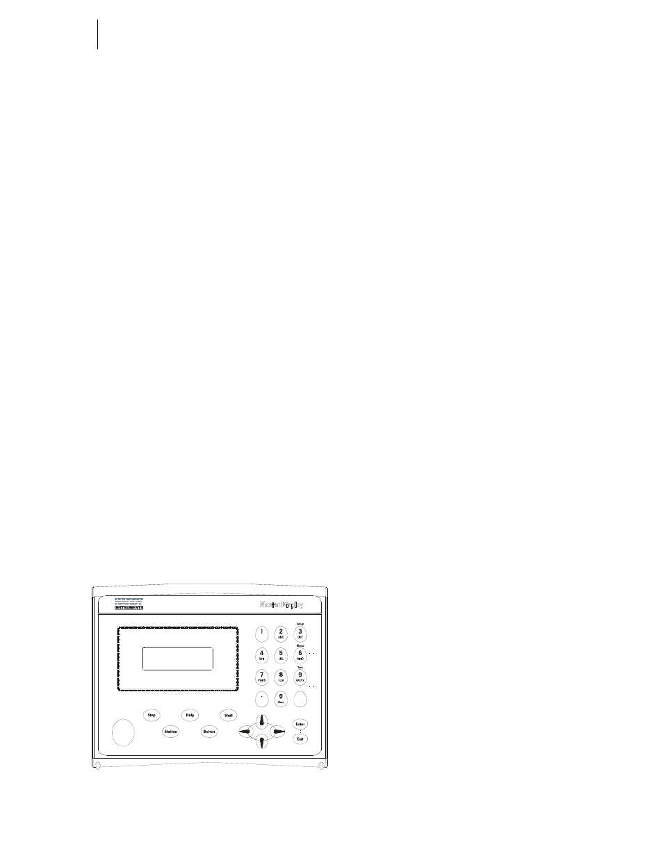 Hi 3001: master display, Overview, Getting started | Fig. 341: master display/front panel, Help, About help, Front panel display, Button functions, Start button, Stop button | Hardy HI 3010 Filler/Dispenser Controller User Manual | Page 117 / 131