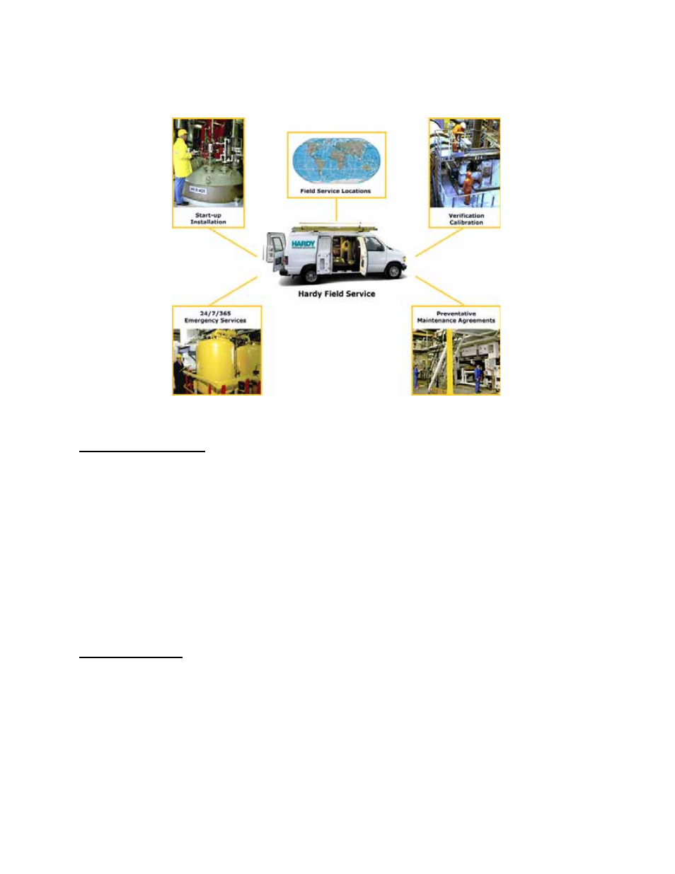 Local field service, Outside the u.s | Hardy HI 3010 Filler/Dispenser Controller User Manual | Page 2 / 131