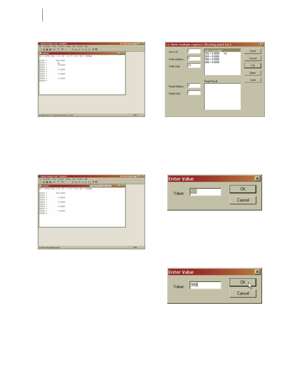 Fig. 178: hardy modbus-link/enter value display | Hardy HI 3010 Filler/Dispenser Controller User Manual | Page 73 / 131