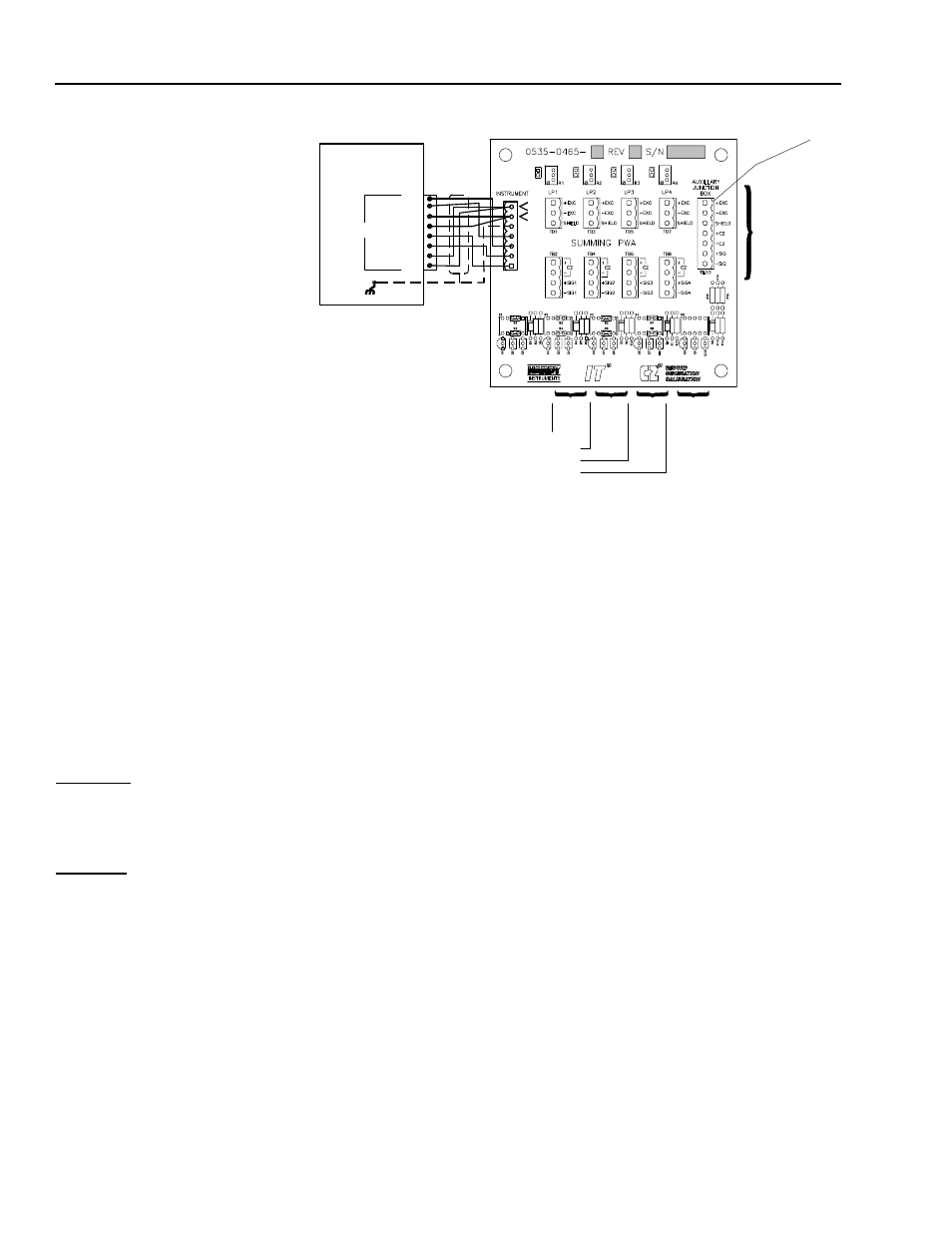 Output option board installation procedures -15, Load cell connection (non c2 load cells) j1 -14, Output option board installation procedures | Hardy HI 2151/30WC Single-Scale Controller User Manual | Page 44 / 177