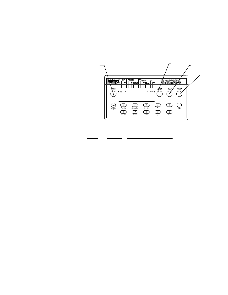 Chapter 7 - operation, Description of front panel (see fig. 7-1) -1, Process weighing function buttons -1 | Chapter 7 - opera- tion, Front panel, process weighing function buttons -1 | Hardy HI 2151/30WC Single-Scale Controller User Manual | Page 99 / 177
