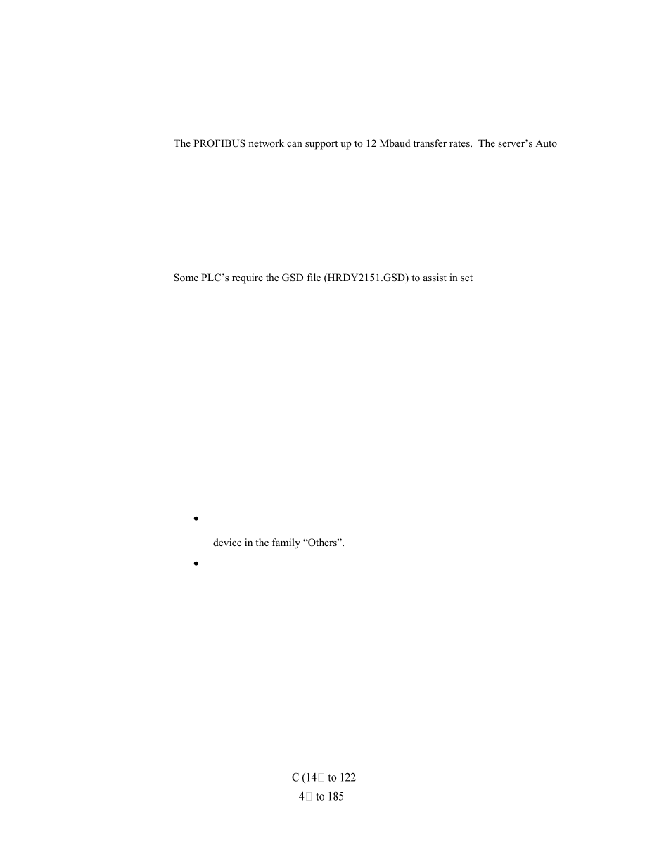 Baud rate auto-detect, Multiple nodes, Gsd file | Type file, Performance characteristics | Hardy HI 2151/30WC Single-Scale Controller User Manual | Page 9 / 66