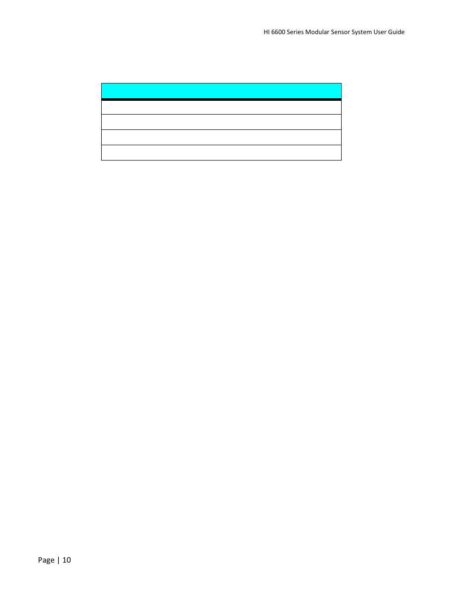 Hardy HI 6600 Series Modular Sensor System User Manual | Page 10 / 127