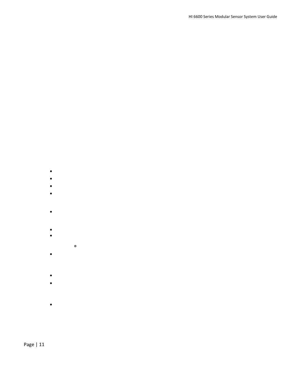 Chapter 2 specifications and features, Basic specifications | Hardy HI 6600 Series Modular Sensor System User Manual | Page 11 / 127