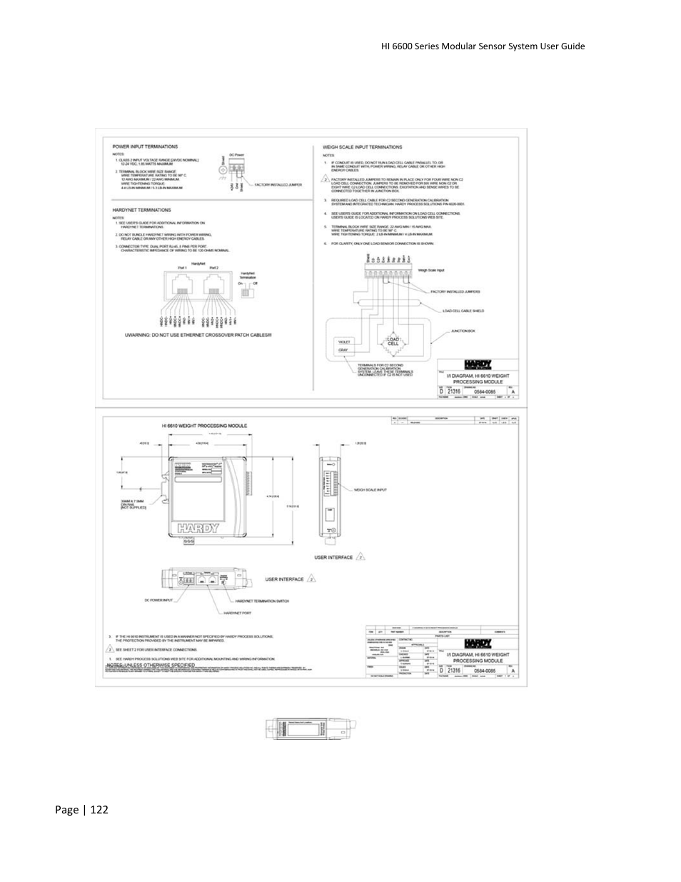 Hardy HI 6600 Series Modular Sensor System User Manual | Page 122 / 127