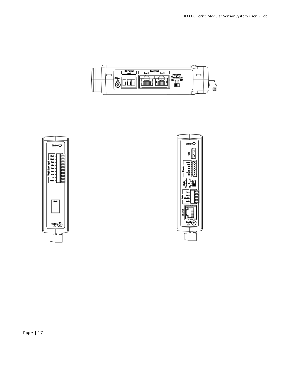 Overview of the hi 6600 hardware | Hardy HI 6600 Series Modular Sensor System User Manual | Page 17 / 127