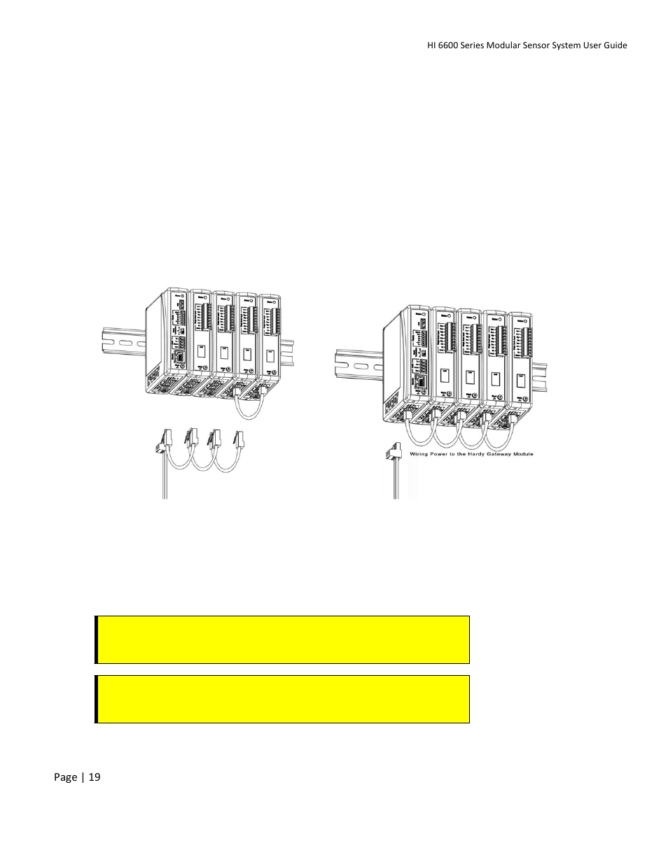 Dc power input | Hardy HI 6600 Series Modular Sensor System User Manual | Page 19 / 127