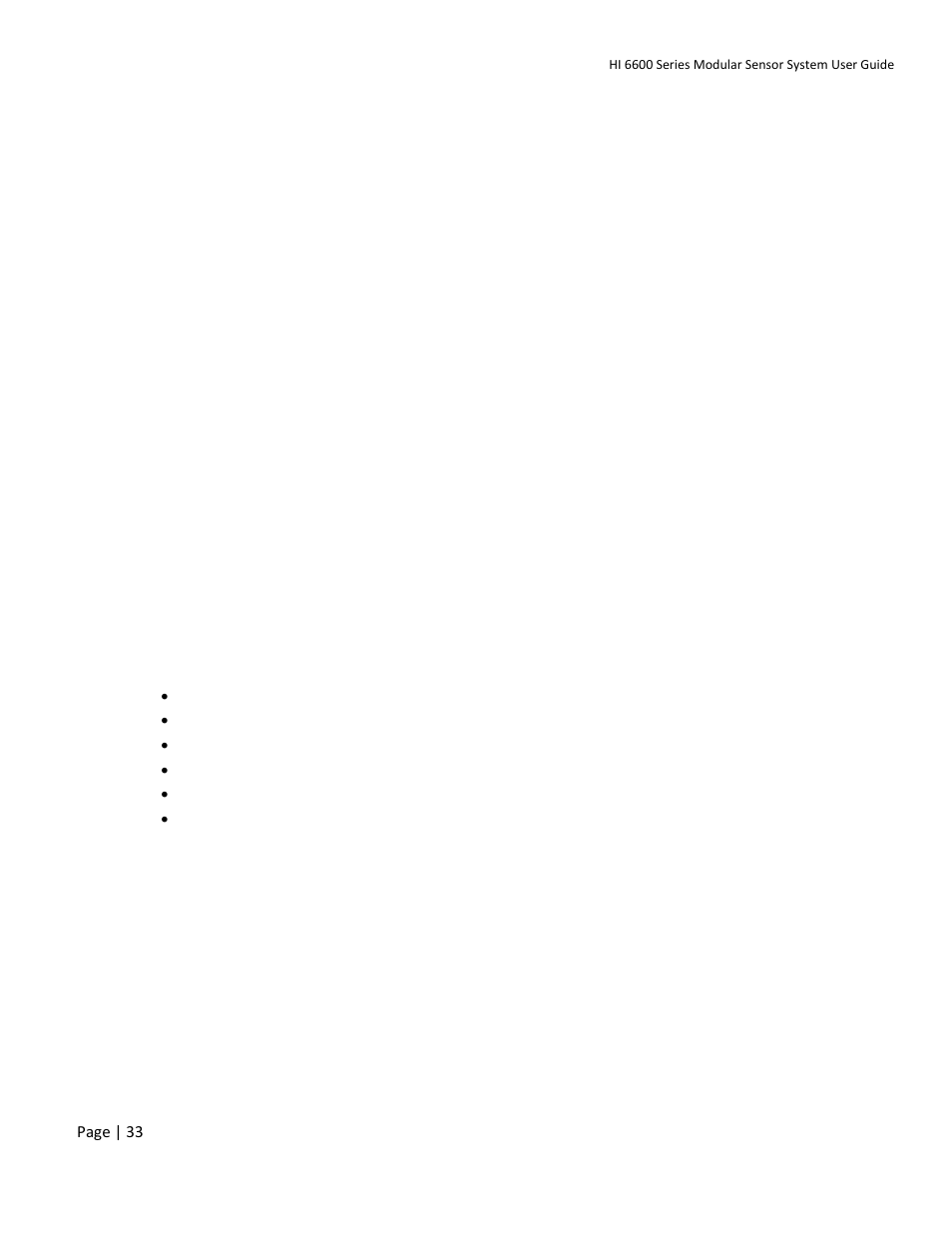 Hardy HI 6600 Series Modular Sensor System User Manual | Page 33 / 127