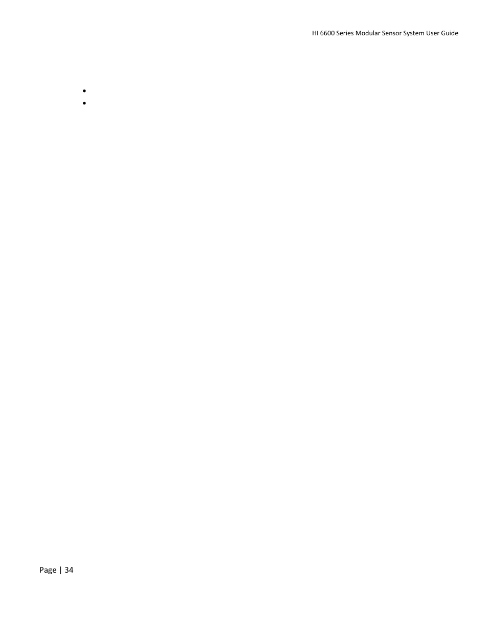 Hardy HI 6600 Series Modular Sensor System User Manual | Page 34 / 127