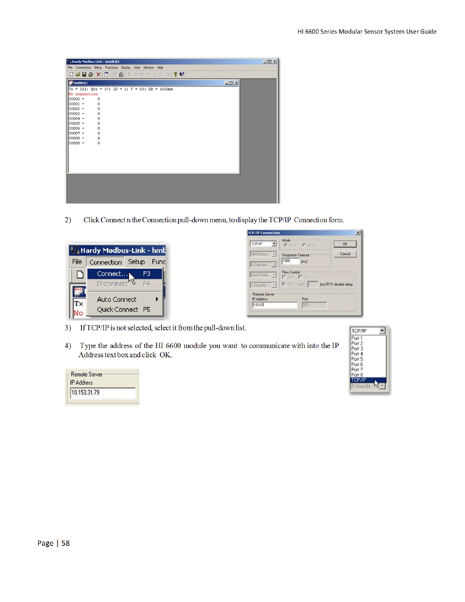 Hardy HI 6600 Series Modular Sensor System User Manual | Page 58 / 127