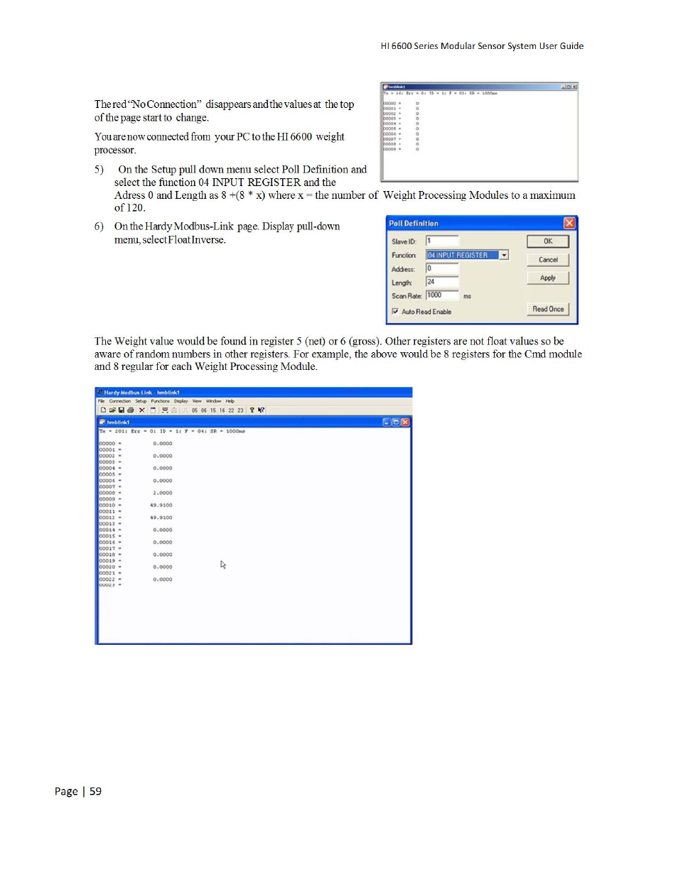 Hardy HI 6600 Series Modular Sensor System User Manual | Page 59 / 127