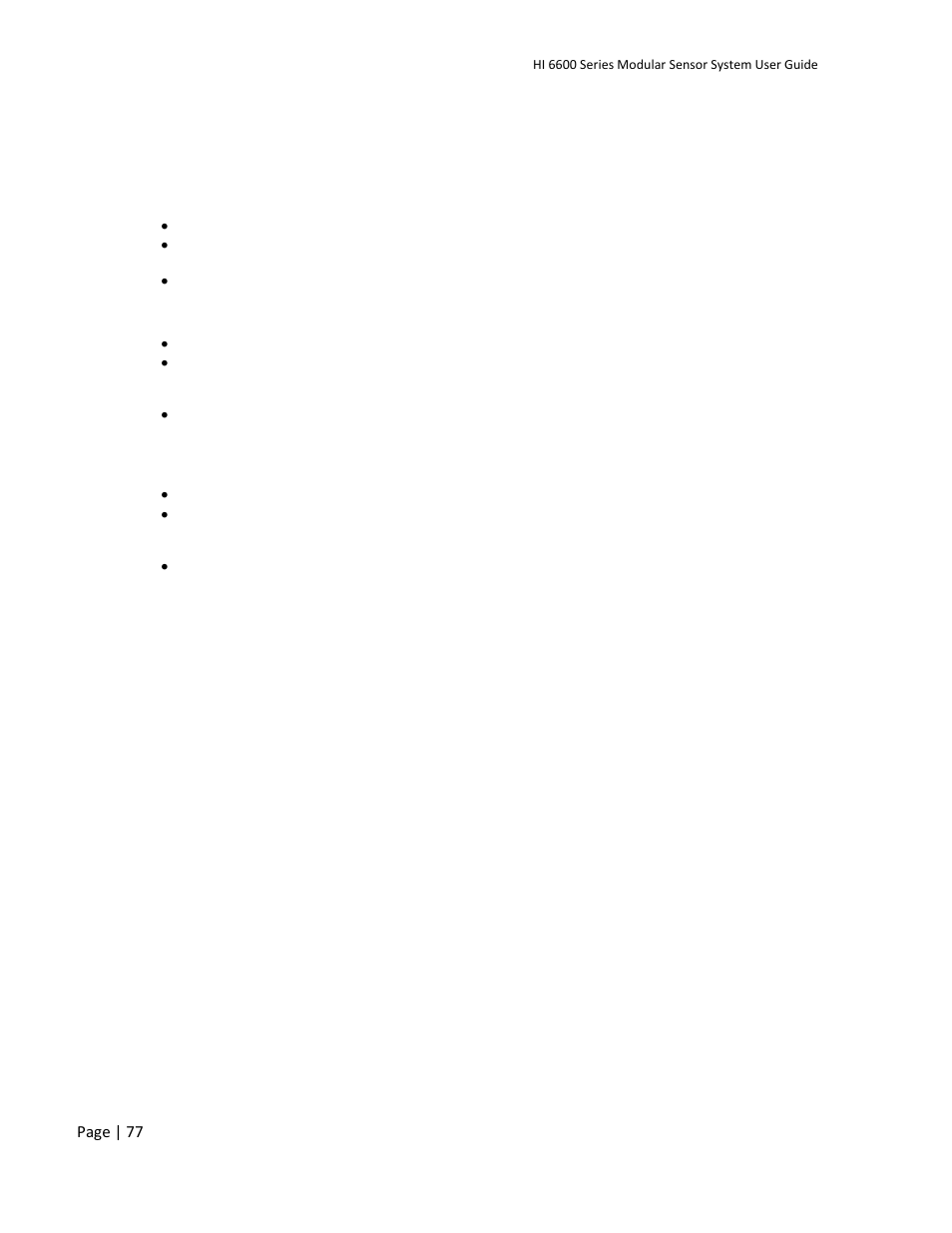 Hardy HI 6600 Series Modular Sensor System User Manual | Page 77 / 127