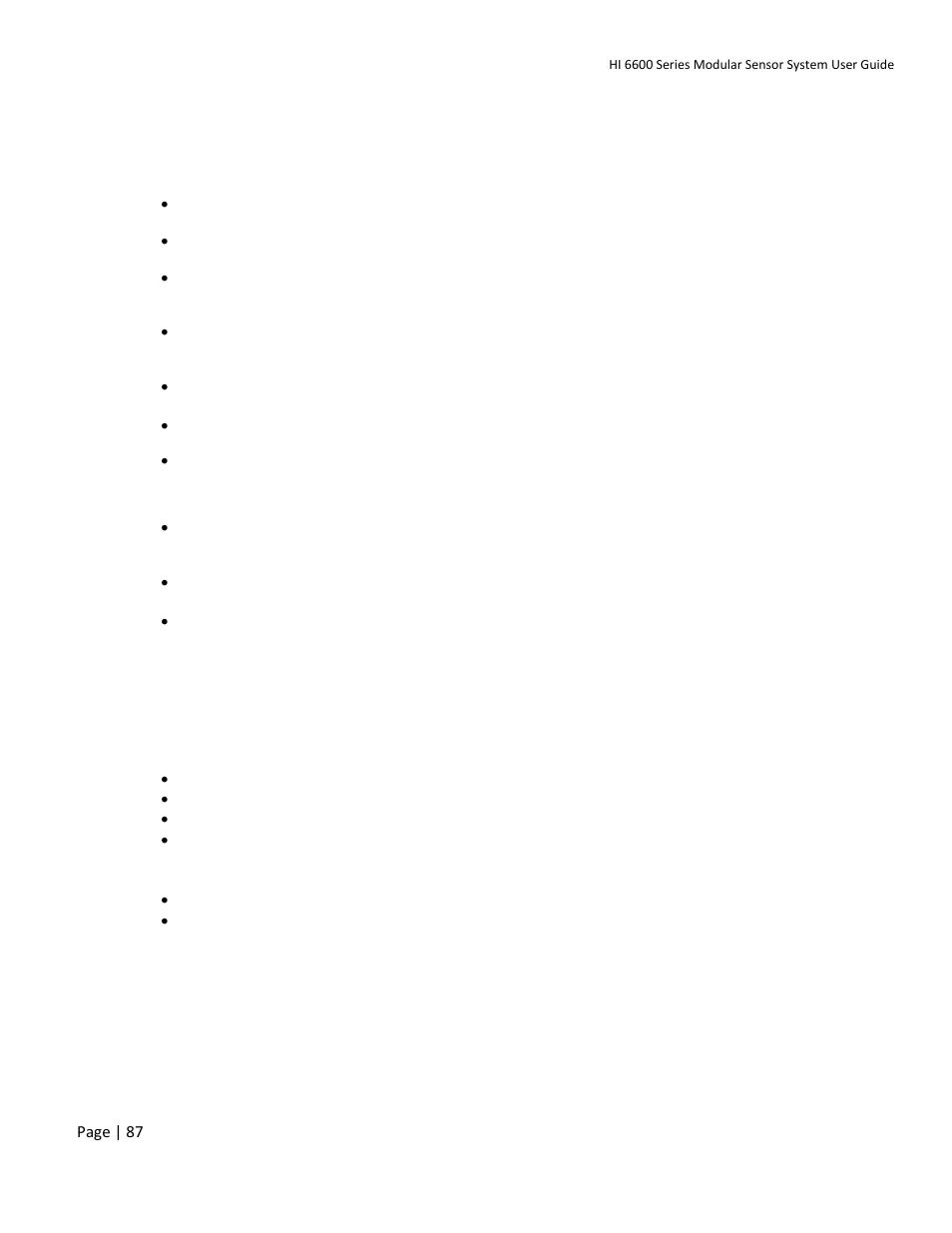 Common error messages, Diagnostics | Hardy HI 6600 Series Modular Sensor System User Manual | Page 87 / 127