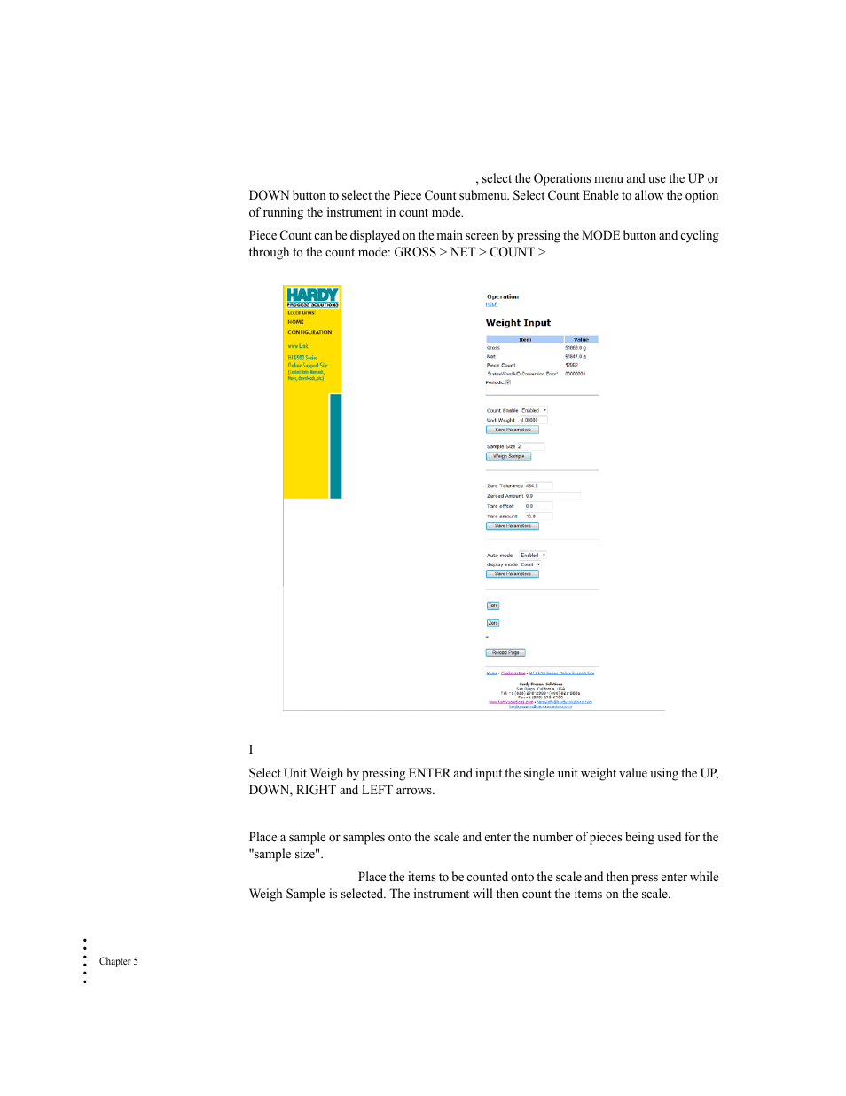 Hardy HI 6500 Series User Manual | Page 106 / 184