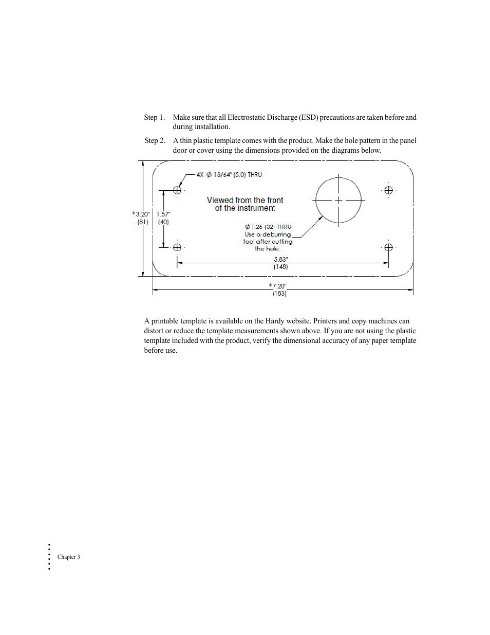 Mounting the front panel display | Hardy HI 6500 Series User Manual | Page 20 / 184