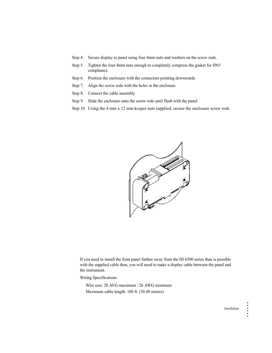 Making longer display interface cables | Hardy HI 6500 Series User Manual | Page 23 / 184