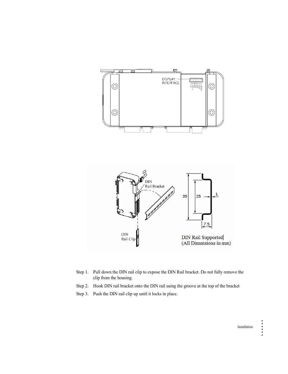 Din rail mount | Hardy HI 6500 Series User Manual | Page 25 / 184