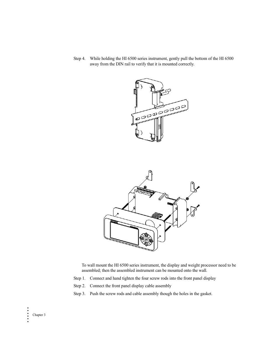 Wall mount | Hardy HI 6500 Series User Manual | Page 26 / 184