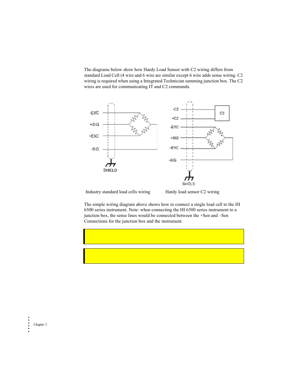 Load cell wiring diagrams | Hardy HI 6500 Series User Manual | Page 32 / 184