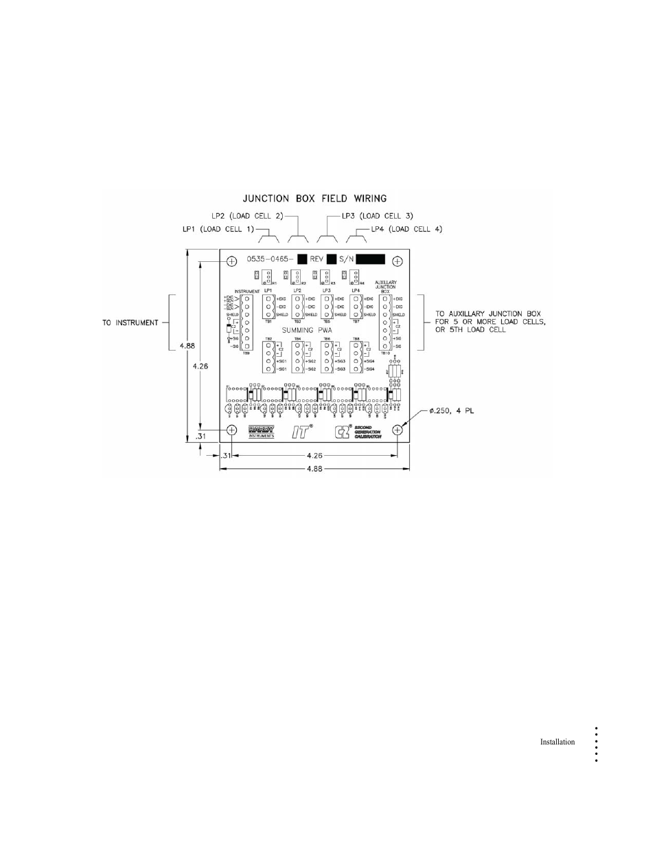 Connecting to a hardy junction box or summing card | Hardy HI 6500 Series User Manual | Page 33 / 184